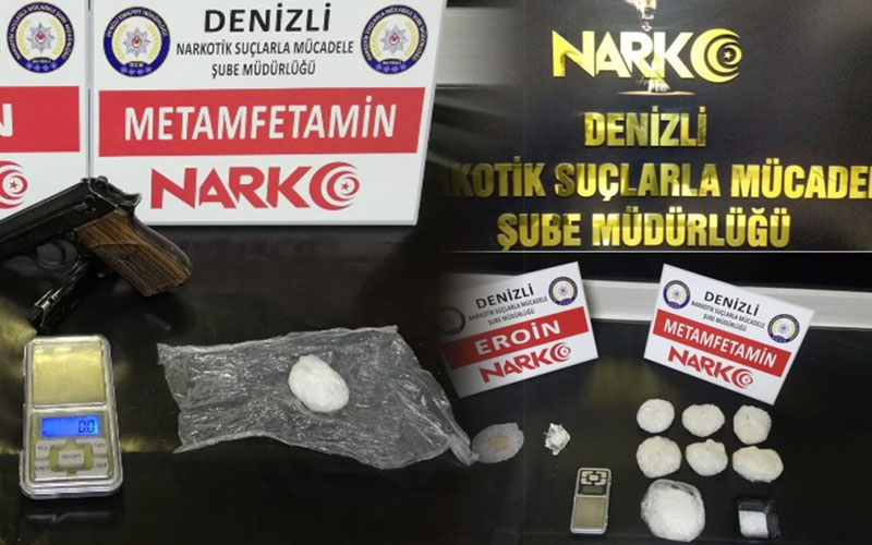 Denizli’de 5 yabancı uyruklu uyuşturucuyla yakalandı