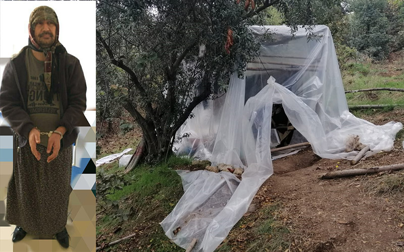Aranan zanlı kadın kıyafetiyle yakalandı