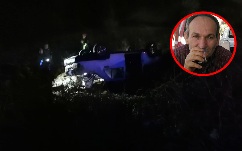 Otomobil tarlaya yuvarlandı: 1 ölü