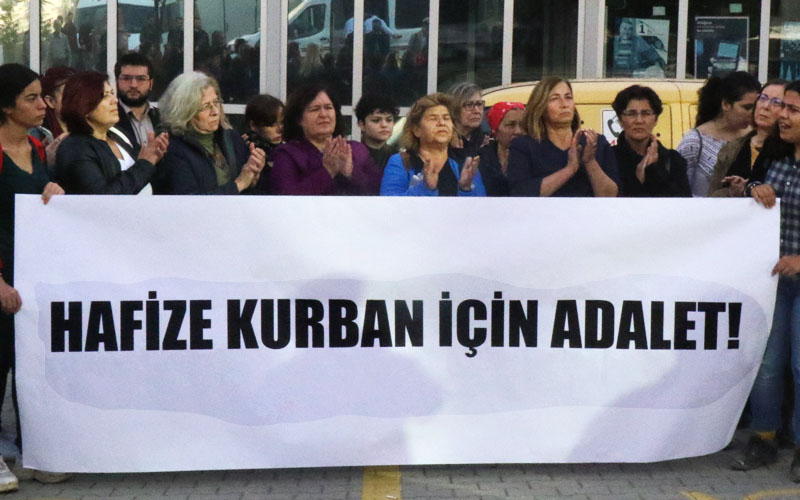 Kadınlar kocası tarafından öldürülen Hafize Kurban için adalet istedi