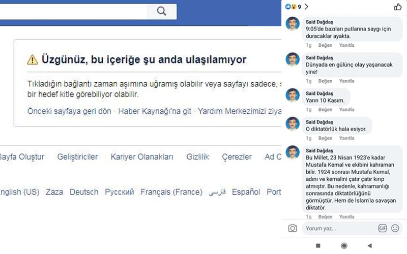 Atatürk’e hakaret eden müdür sosyal medya hesabını kapattı