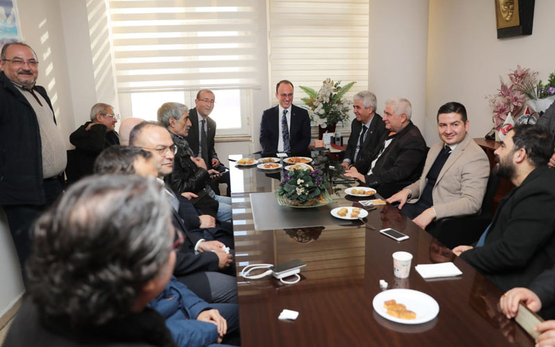Başkan Örki, Gazeteciler Cemiyeti’ni ziyaret etti