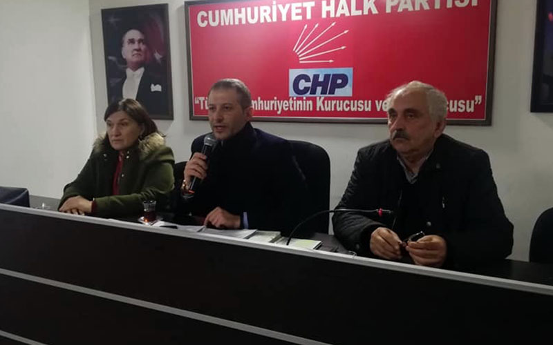 CHP İl Başkanı Akbaba, örgüt başkanlarıyla bir araya geldi