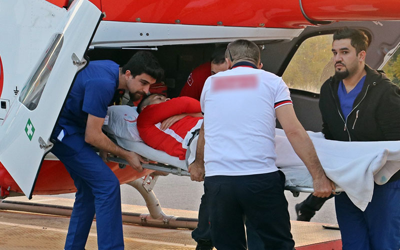 Jahovic, helikopterle Antalya’ya götürüldü