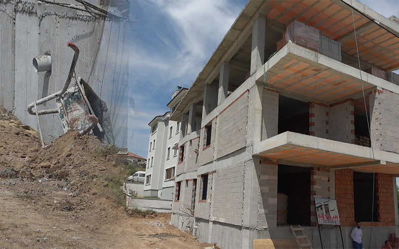 15 metre yükseklikten düşen işçi şansıyla yaşama tutundu