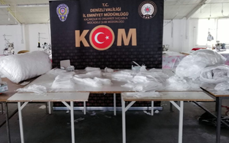 Binlerce sağlıksız maske ele geçirildi