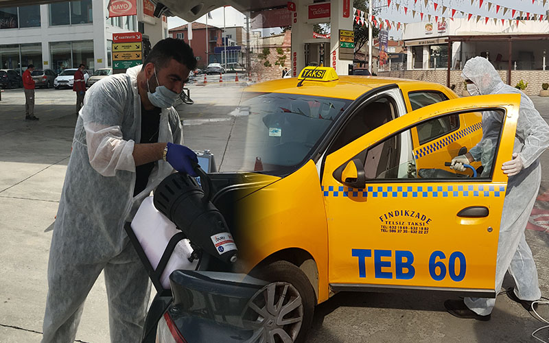 Sadık Petrol’den ücretsiz dezenfekte hizmeti