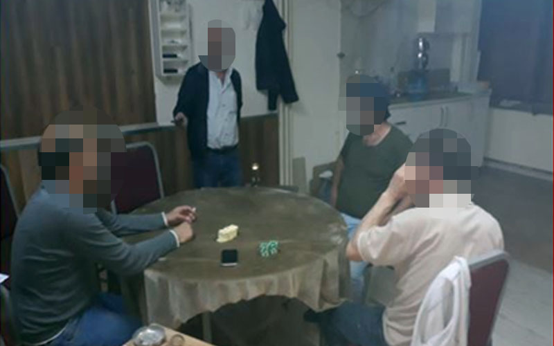 Kumar baskınında yakalananlara 53.550 TL para cezası