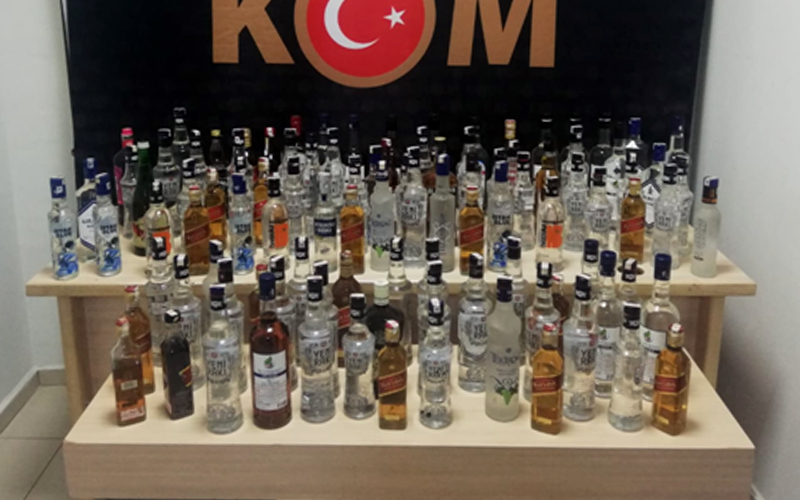 Sahte alkol ve kaçak tütün operasyonu