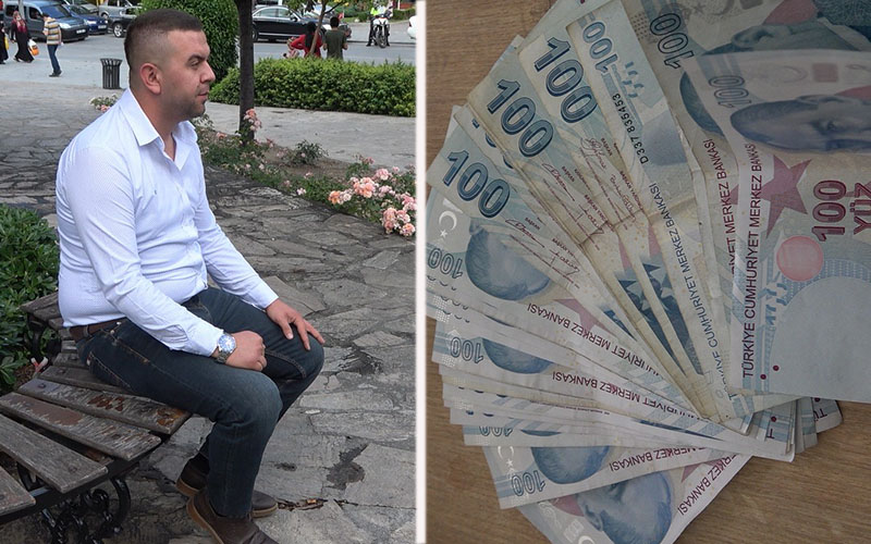 Yolda bulduğu paranın sahibini arıyor