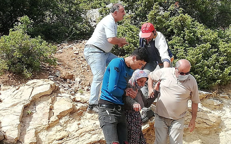Kayıp kadın ormanlık alanda bulundu