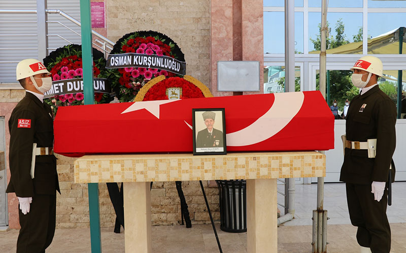 Kıbrıs gazisi İlkin son yolculuğuna uğurlandı