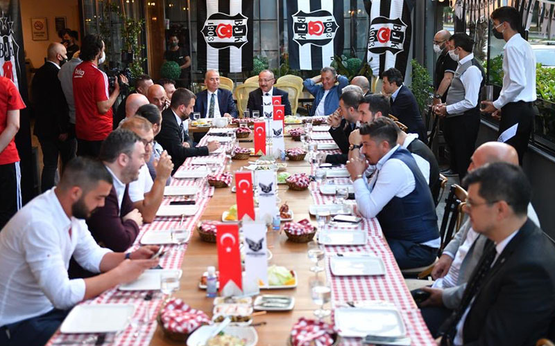 Vali Atik, Denizlispor ve Beşiktaş Kulübü başkanlarıyla yemekte buluştu