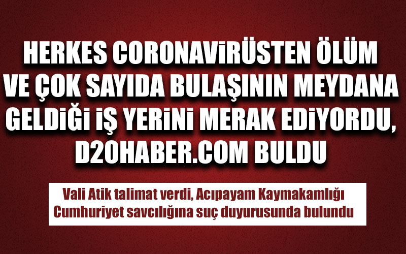 Çok sayıda coronavirüs vakası ve ölüm meydana gelen iş yeri hakkında suç duyurusu yapıldı