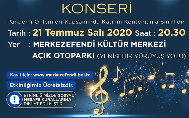 Merkezefendi Müzik Topluluğu bugün sahne alacak