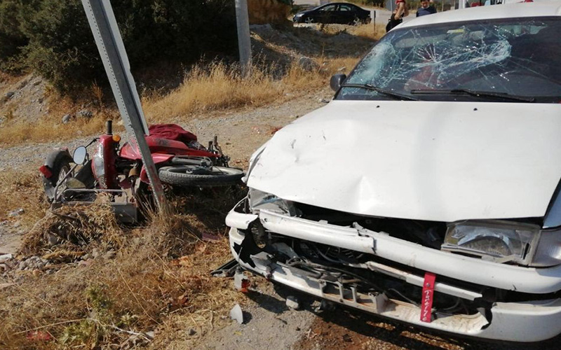 Feci kazada motosiklet sürücüsü öldü