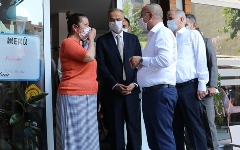 Vali Atik ve Başkan Zolan’ın katılımıyla COVID-19 denetimi