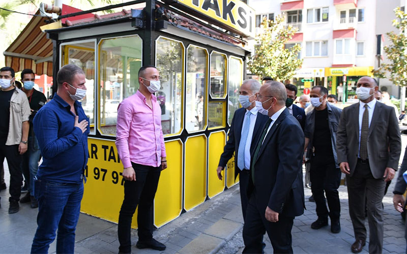 Vali Atik ve Başkan Zolan’dan corona denetimi