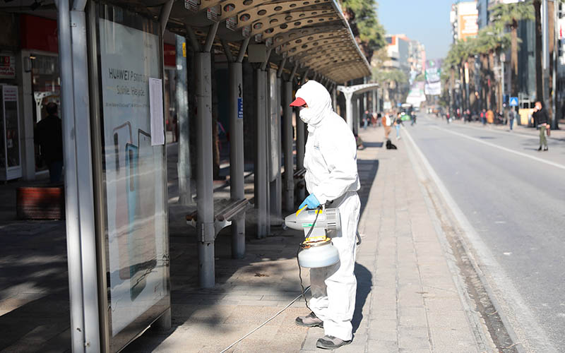 Büyükşehir Belediyesinden dezenfeksiyon seferberliği
