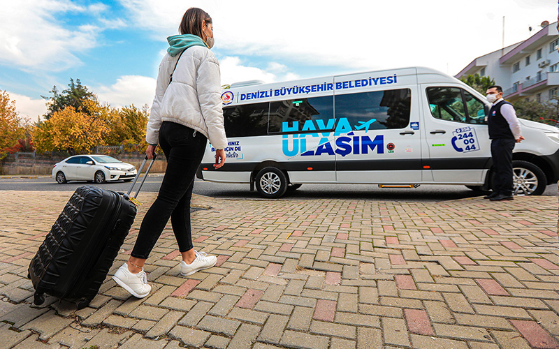 Büyükşehir Belediyesinden havalimanına kişiye özel ulaşım hizmeti