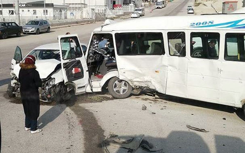 Hacıeyüplü’de kaza: 2 yaralı