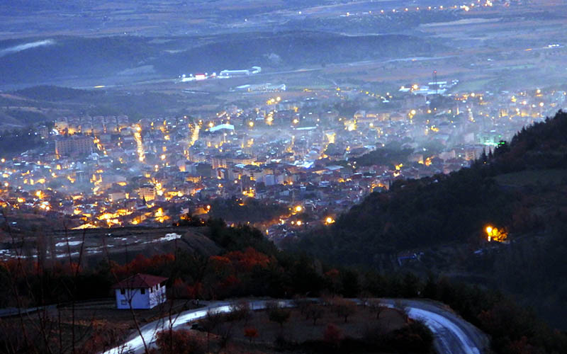 Tan vaktinde kartpostallık fotoğraf