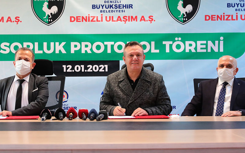 Denizli Büyükşehir, Denizlispor’a sponsor oldu