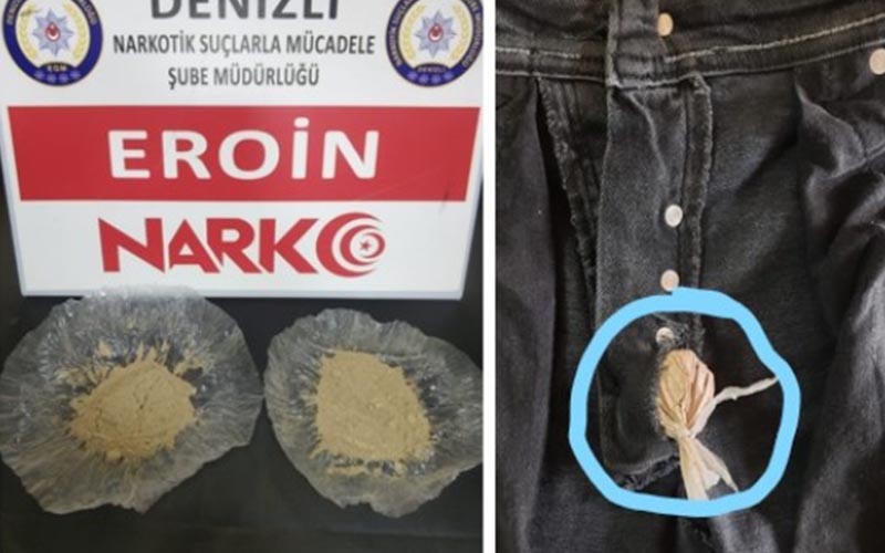 Pantolonun fermuarını uyuşturucu zulası yapmışlar
