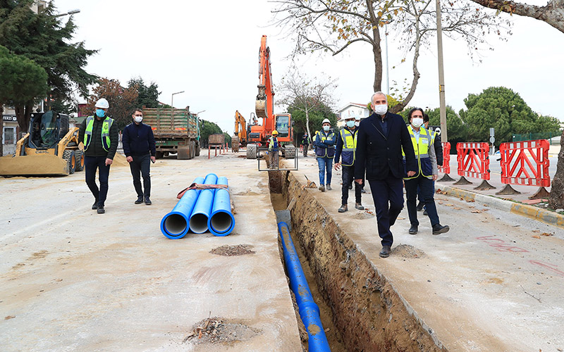 Yenişehirlilerden Büyükşehir Belediyesine su teşekkürü