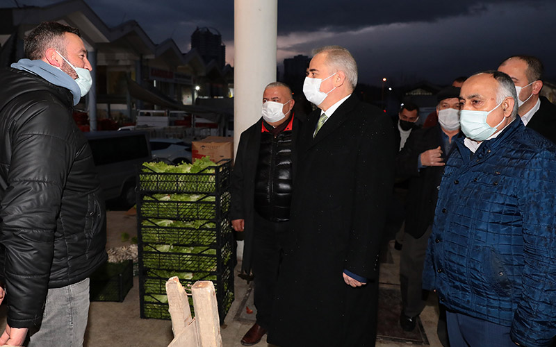 Zolan’dan hal esnafına sabah ziyareti