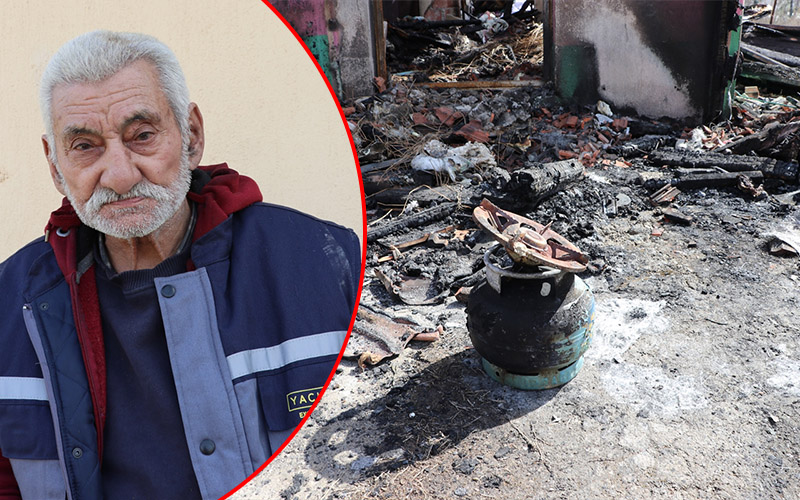 Evinde çıkan yangında yaralanan Abay: Hayat bir eşyaya değişilmez