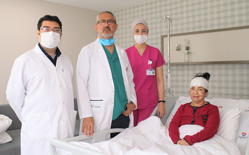 Delirten ağrılardan Egekent Hastanesinde kurtuldu