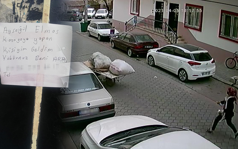 Kağıt toplayıcısından araç sahibine “kazayı yapan benim” notu