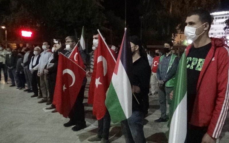 İsrail’in Mescid-i Aksa’ya yönelik saldırıları protesto edildi