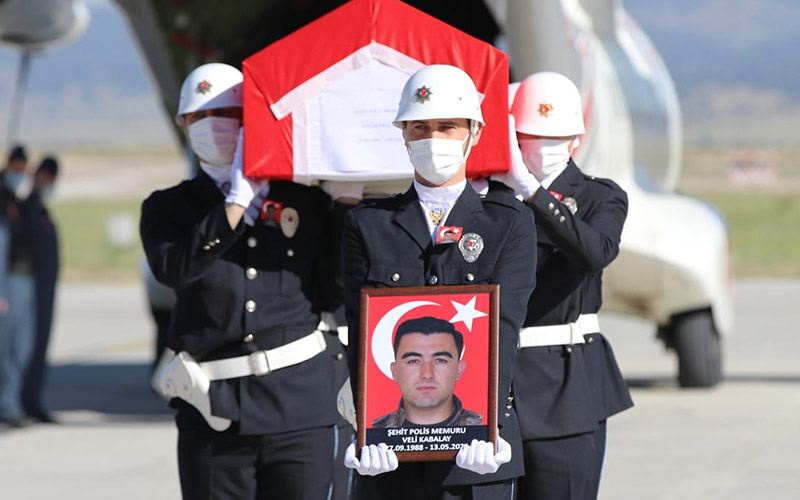 Şehidin cenazesi Denizli’ye getirildi