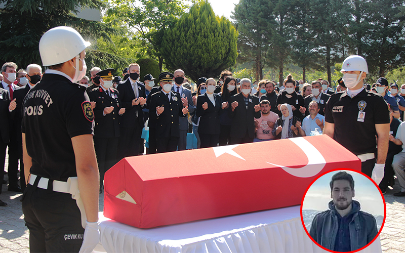 Denizlili şehit polis için Muğla’da tören düzenlendi