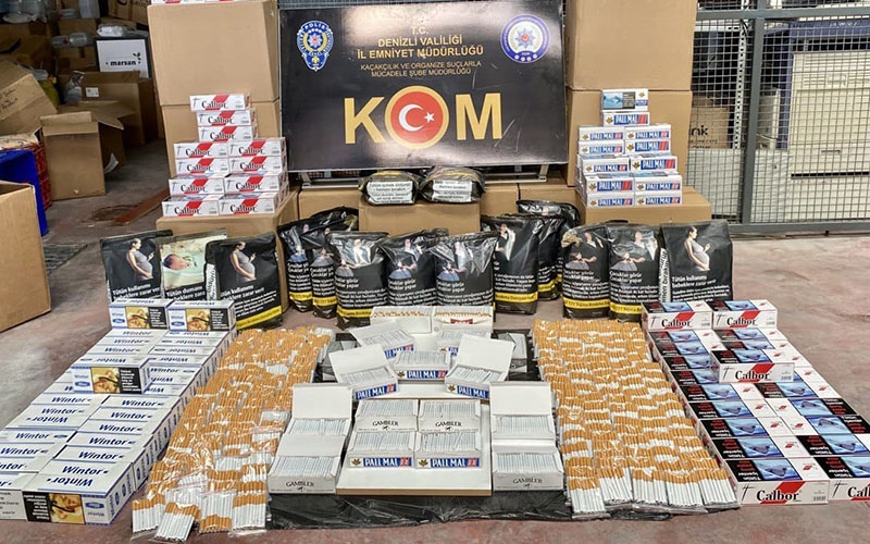 Tütün kaçakçılığı operasyonunda binlerce dolma sigara ele geçirildi