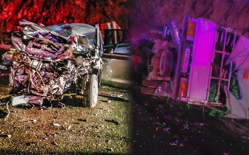 Otomobil ile kamyonetin çarpıştığı kazada 2 kişi öldü, 2 kişi yaralandı