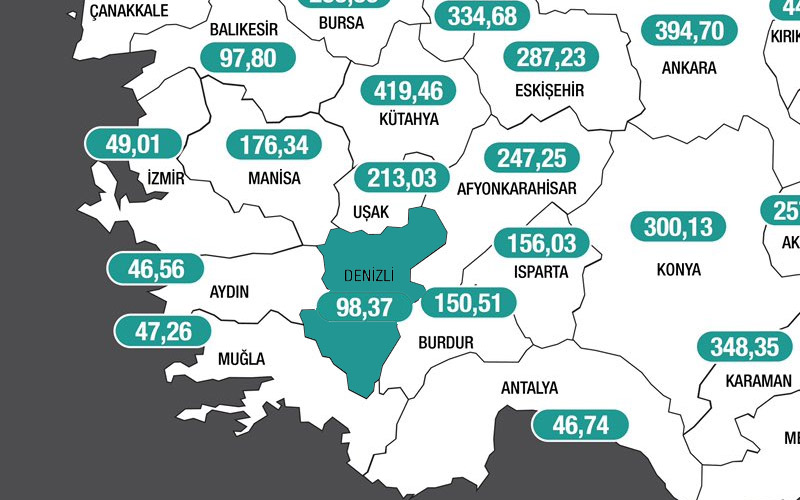 Denizli’deki coronavirüs vaka sayısında artış sürüyor