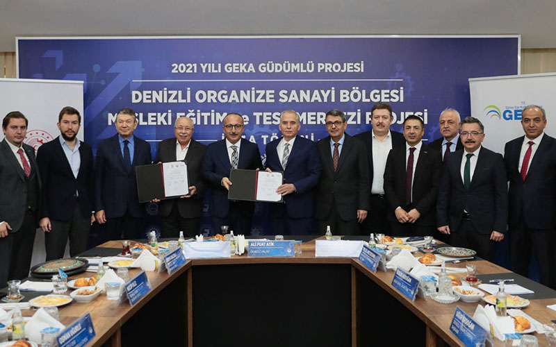 Denizli Mesleki Eğitim ve Test Merkezi Projesi’nin sözleşmesi imzalandı