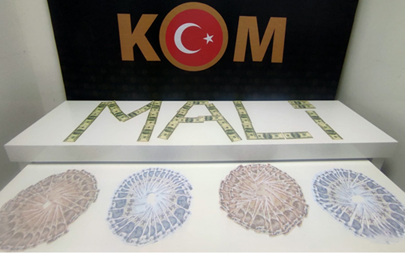 Kalpazan, sahte TL ve dolarlarla yakalandı