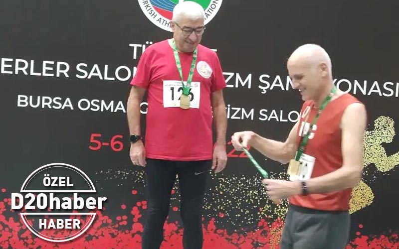 Denizlili Osman Öğretmen, masterlar yüksek atlamada şampiyon oldu