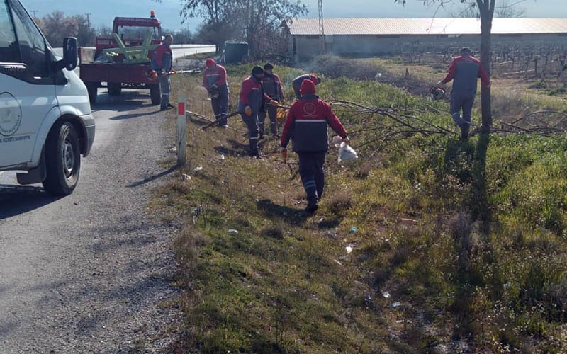 Buldan’da bahar temizliği çalışmaları