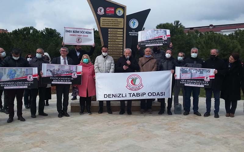 Pandemide hayatını kaybeden sağlıkçılar törenle anıldı