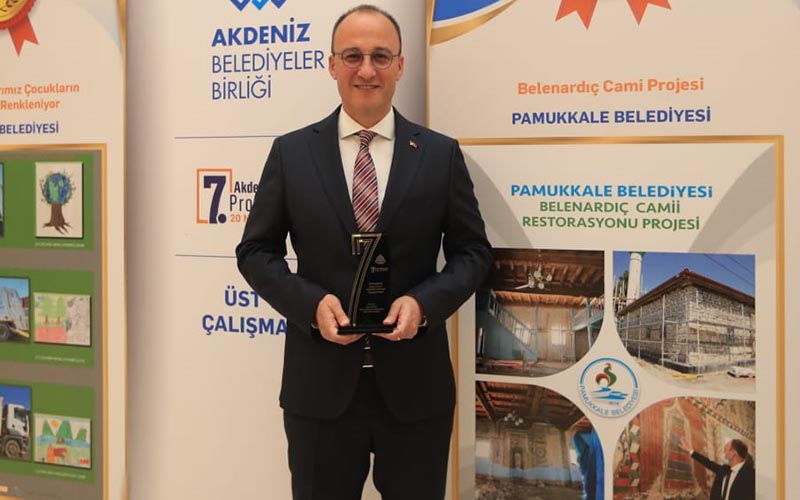 Pamukkale Belediyesine, Akdeniz Belediyecilik Proje Yarışması’nda 2 ödül