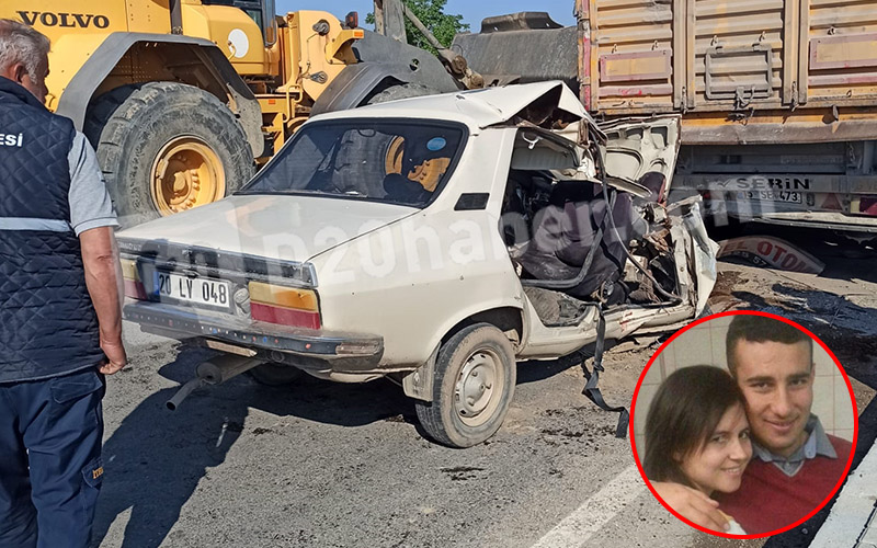 Otomobil, kamyona çarptı: Anne-baba öldü, çocuk ağır yaralı