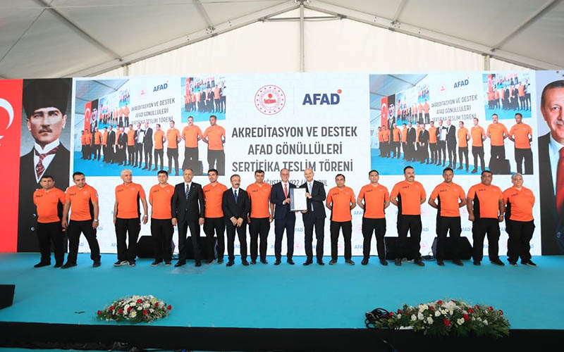 Pamukkale Belediyesi AFAD sertifikası aldı