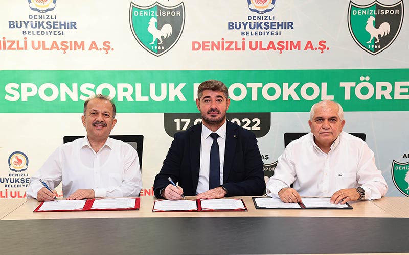 Büyükşehir Belediyesi Ulaşım AŞ, Denizlispor’a sponsor oldu