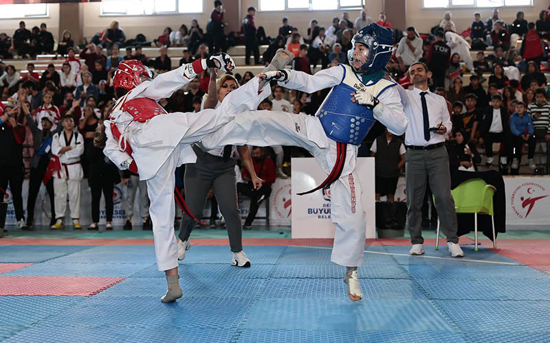 Denizli’de Cumhuriyet Kupası Taekwondo Turnuvası düzenlendi