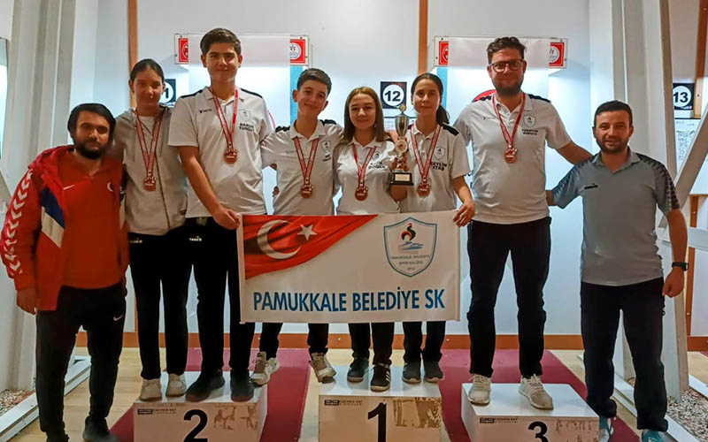 Pamukkale Belediyespor Dart Takımı şampiyonadan 3.’lük ile döndü
